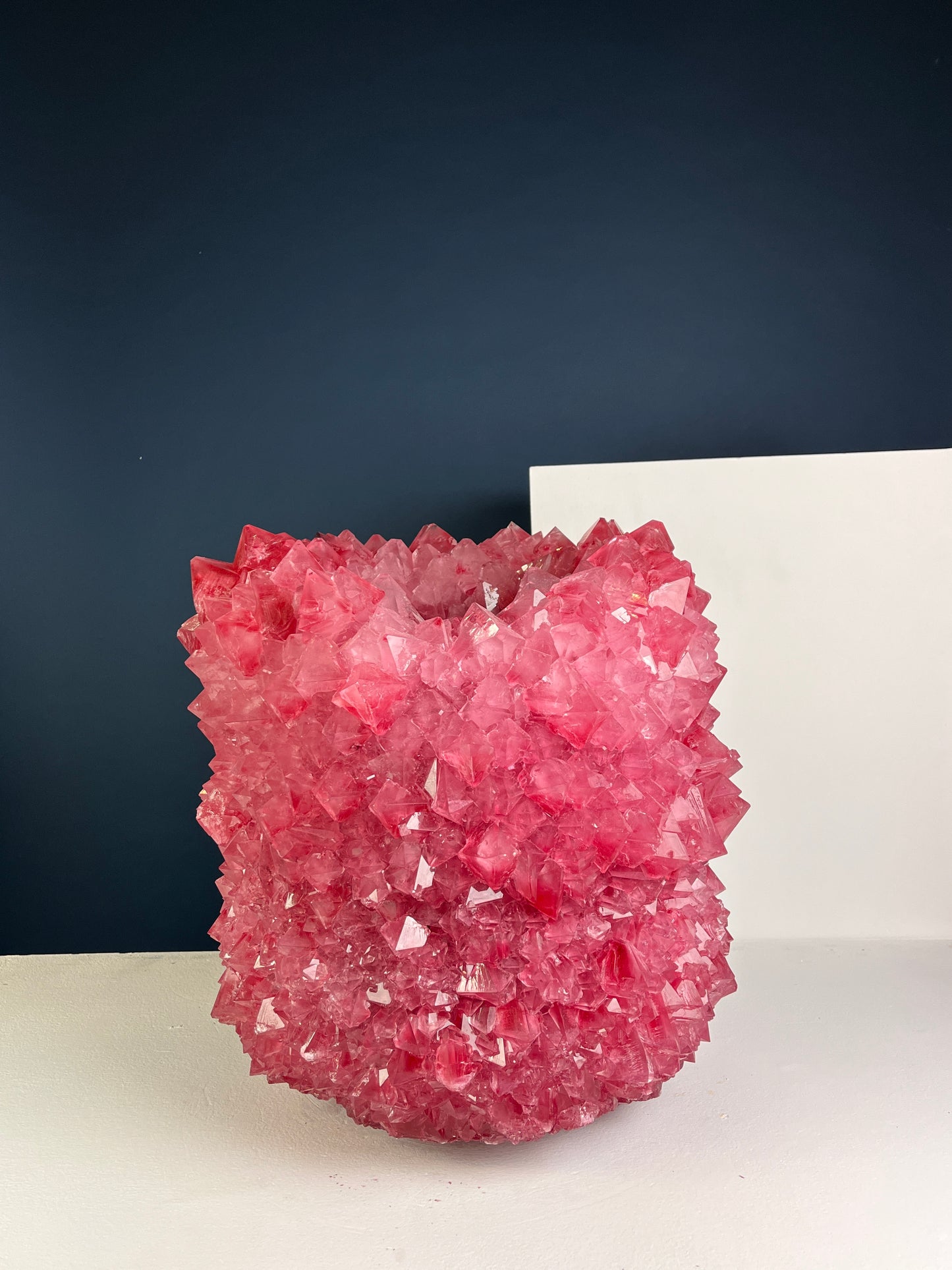 Crystal Vase Large - Pink