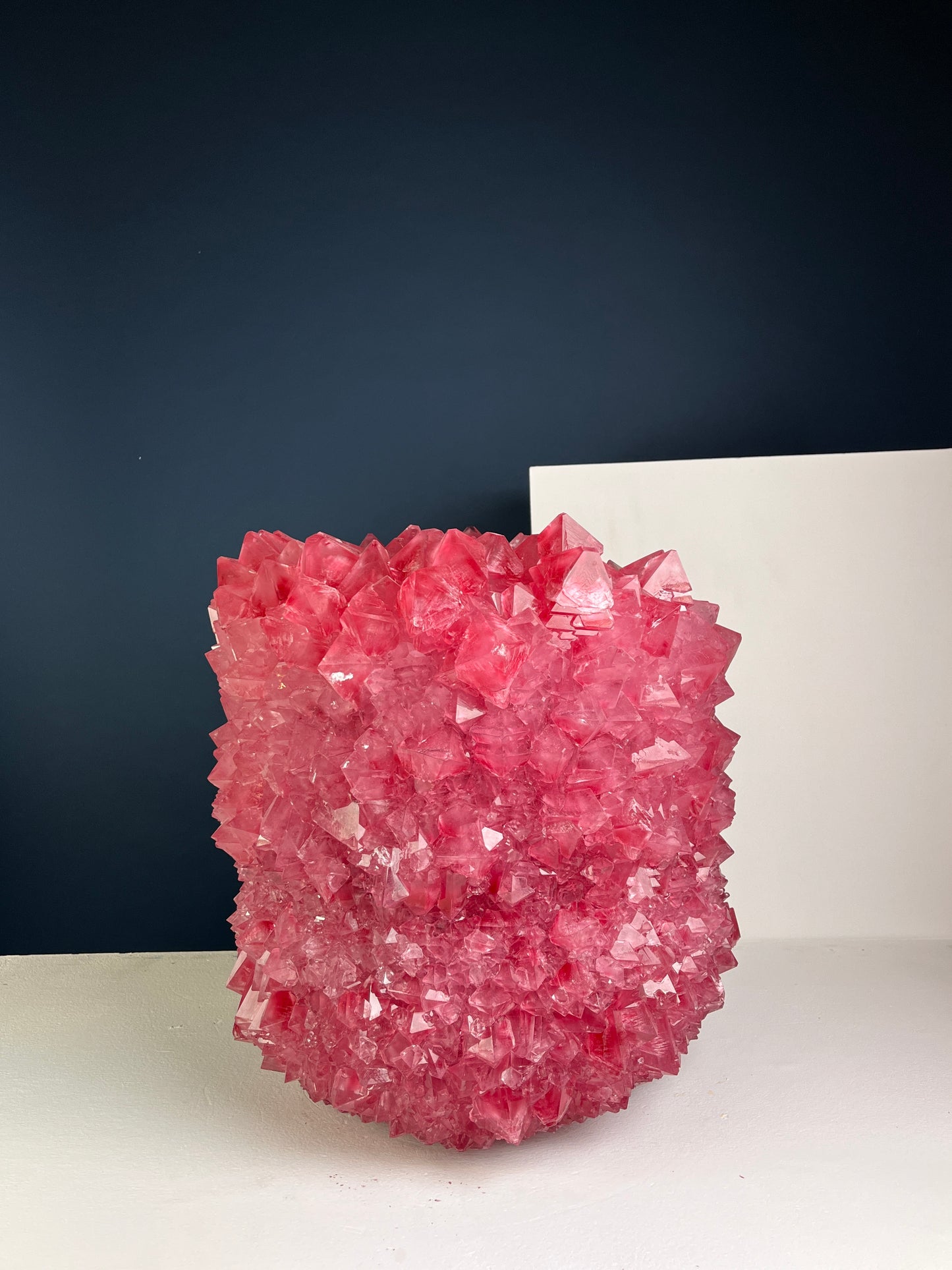 Crystal Vase Large - Pink