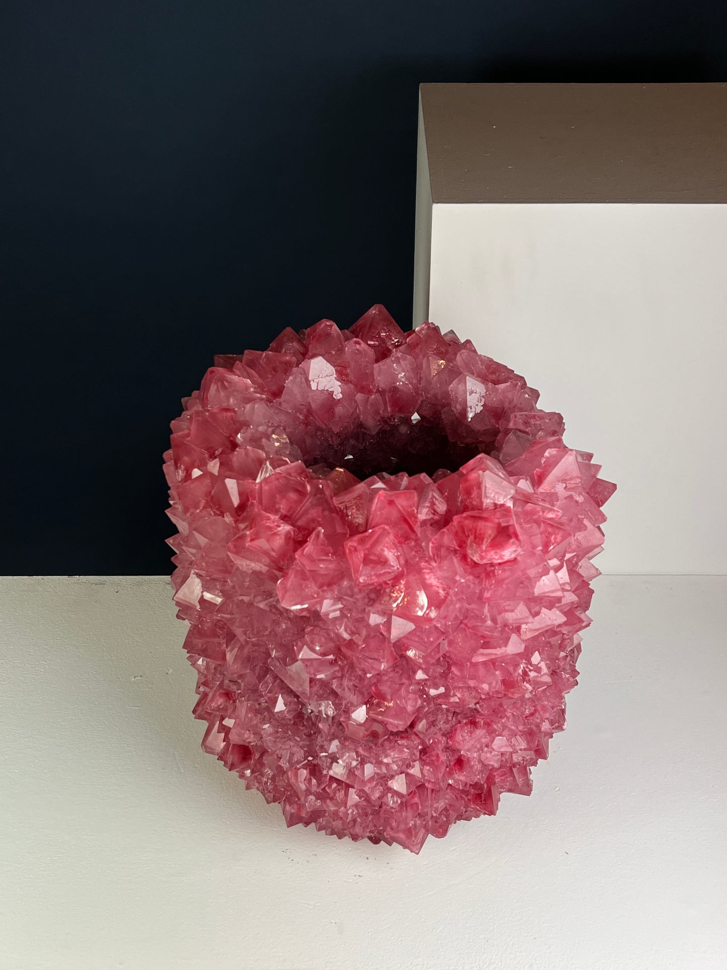 Crystal Vase Large - Pink