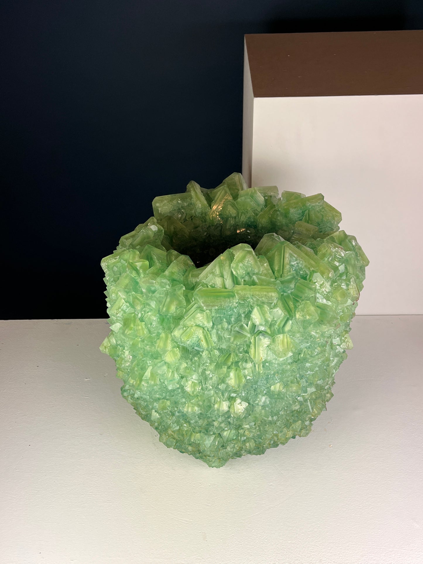 Crystal Vase Large - Light green