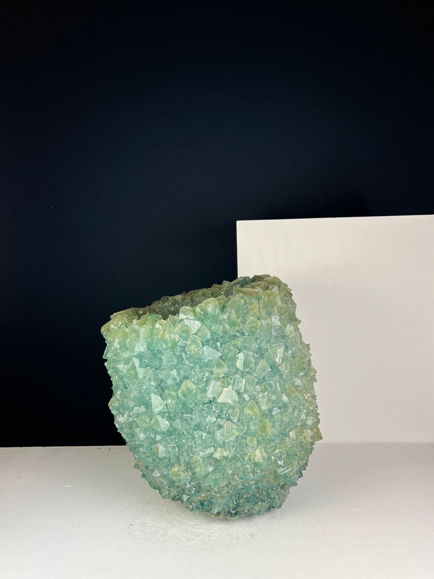 Crystal Vase Large - Sea green