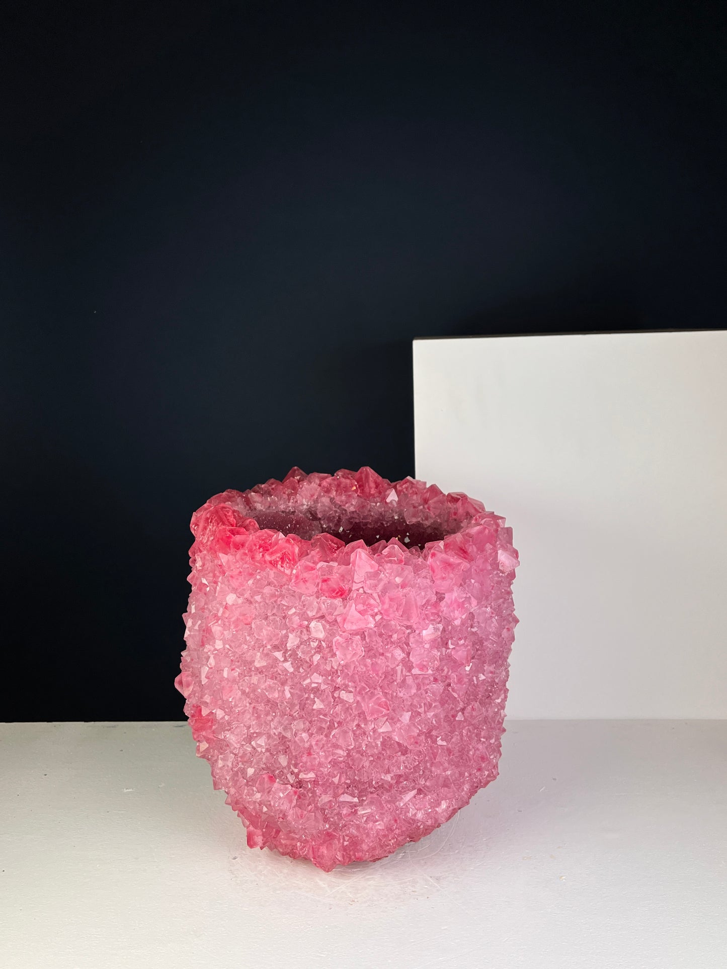 Crystal Vase Large - Soft pink