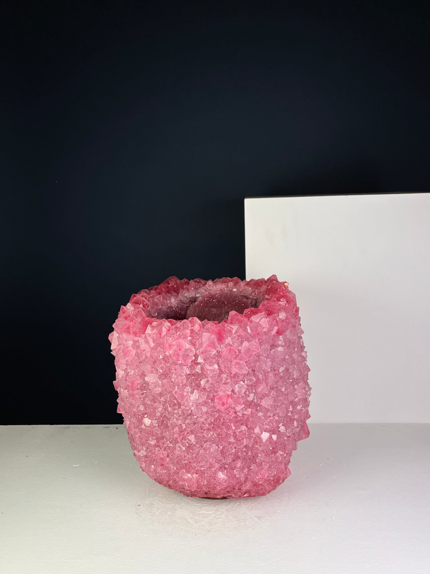 Crystal Vase Large - Soft pink