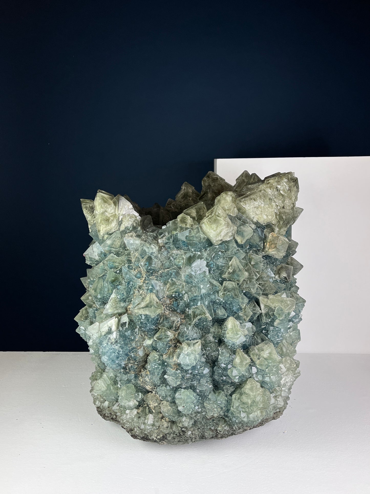 Crystal Vase Large - Deep green