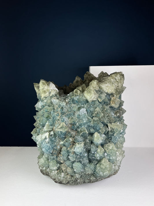 Crystal Vase Large - Deep green