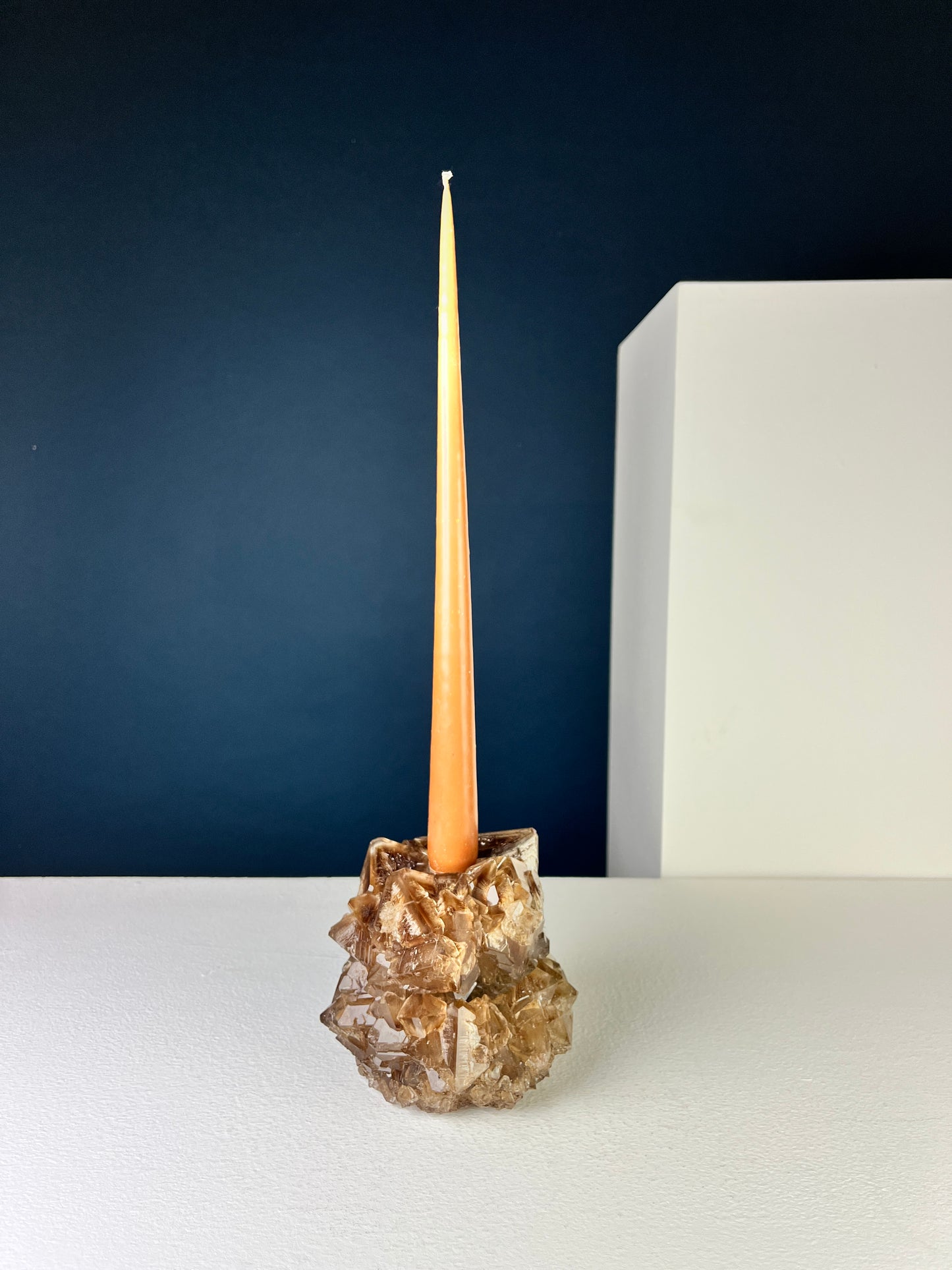 Candlestick Holder - Chocolate brown