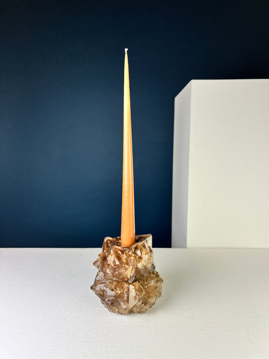 Candlestick Holder - Chocolate brown