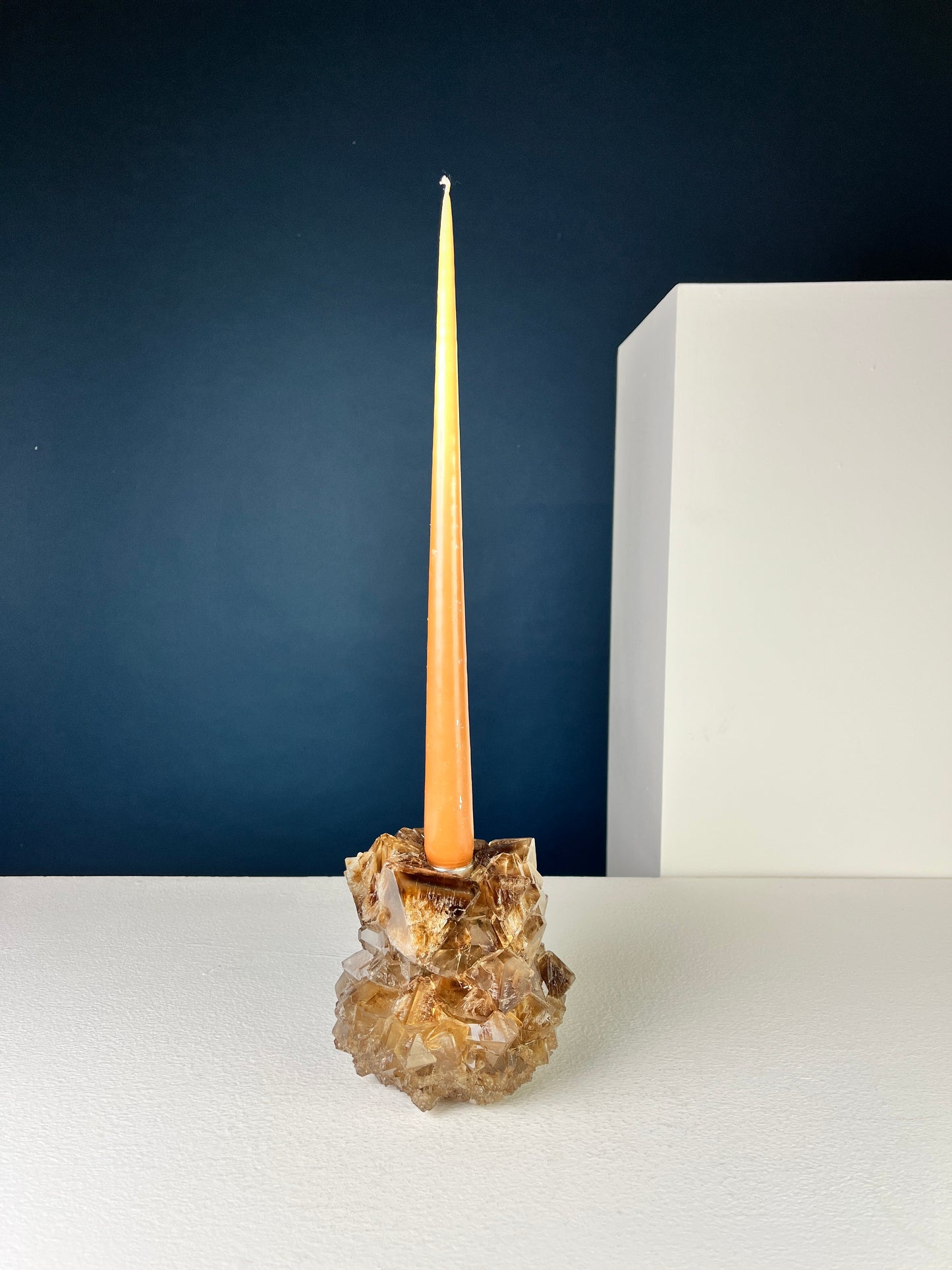Candlestick Holder - Chocolate brown