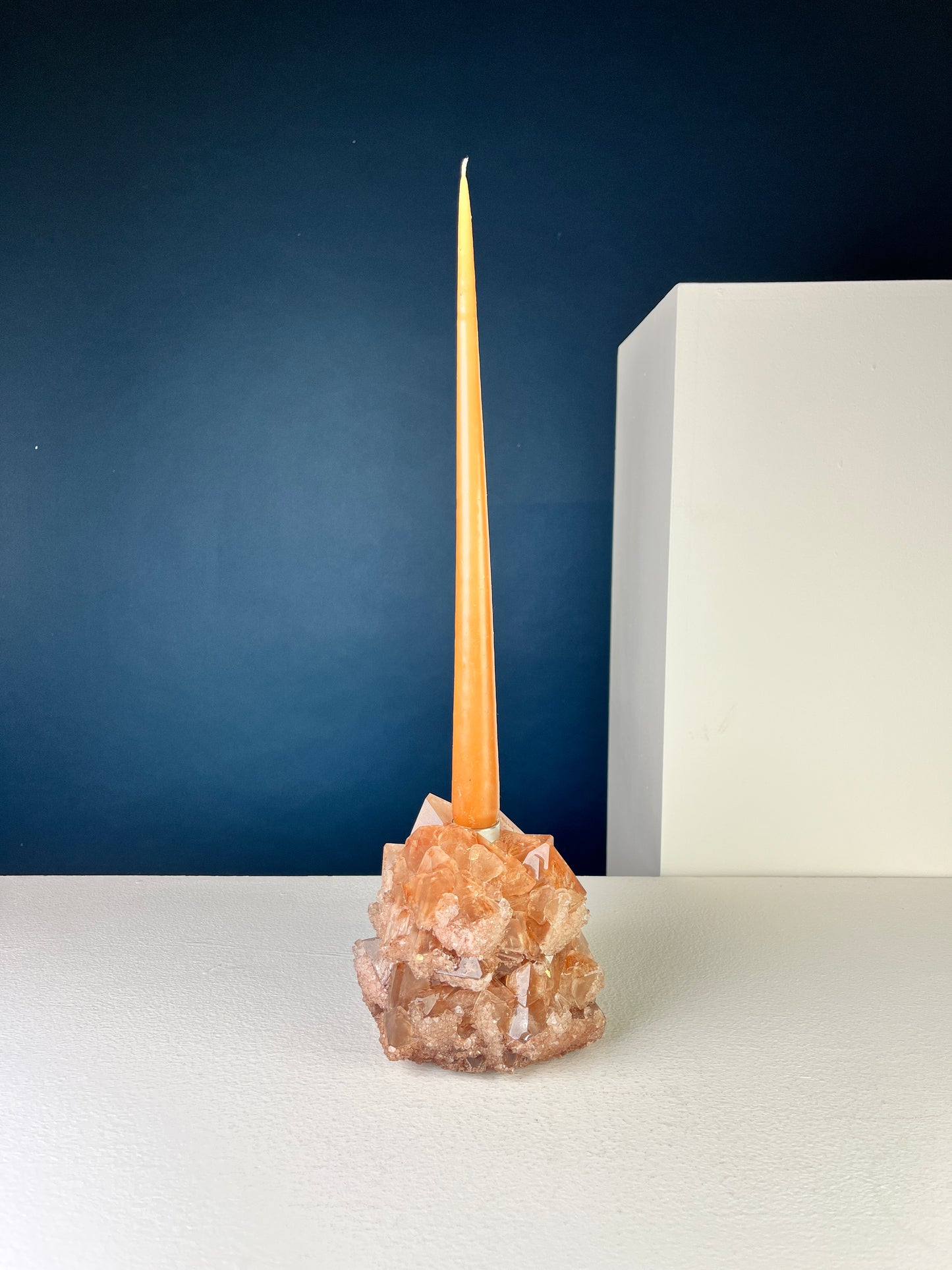 Candlestick Holder - Coral brown