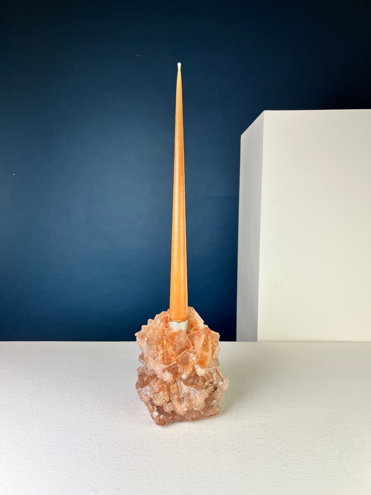 Candlestick Holder - Coral brown