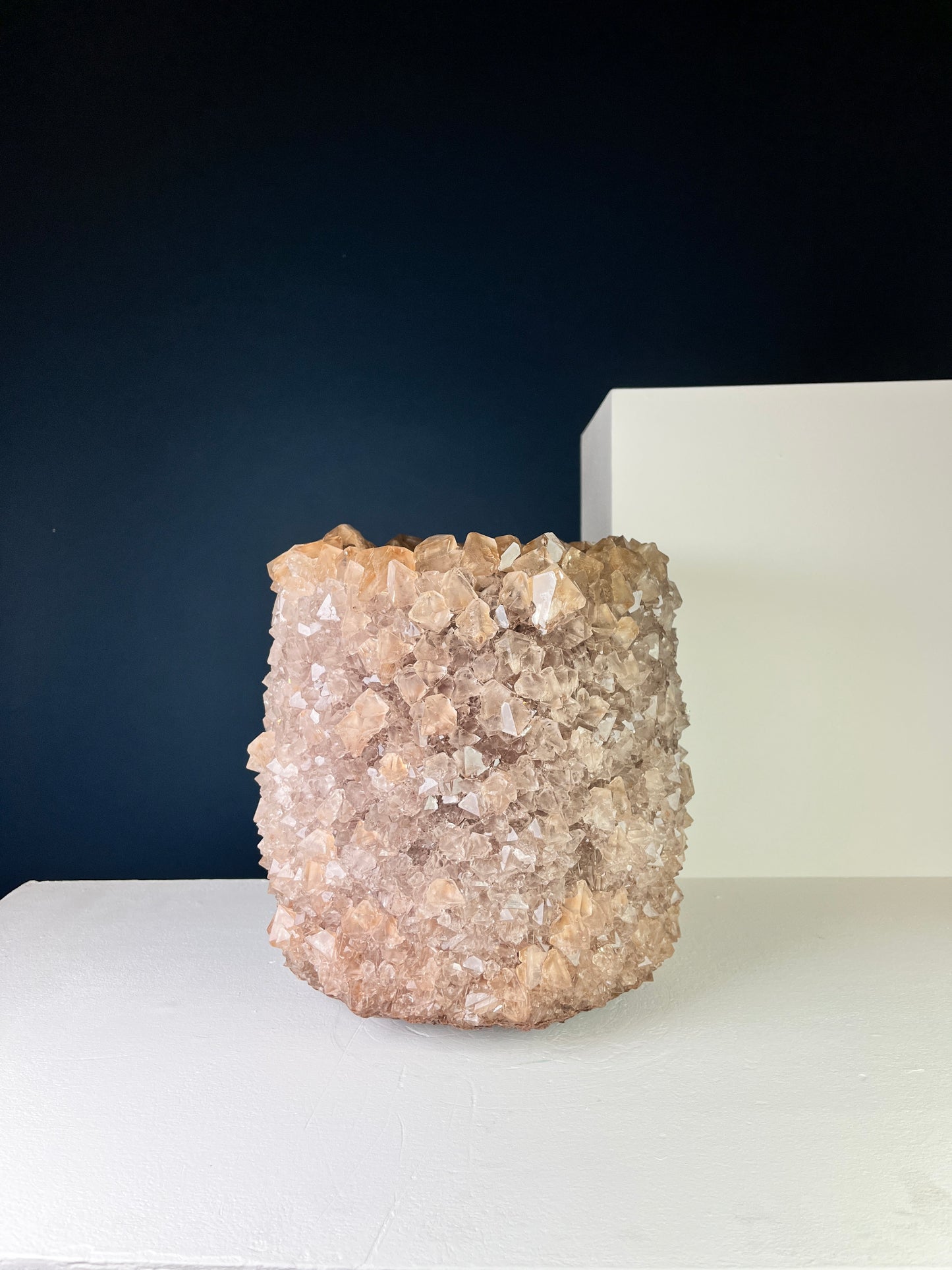 Crystal Vase Large - Tan