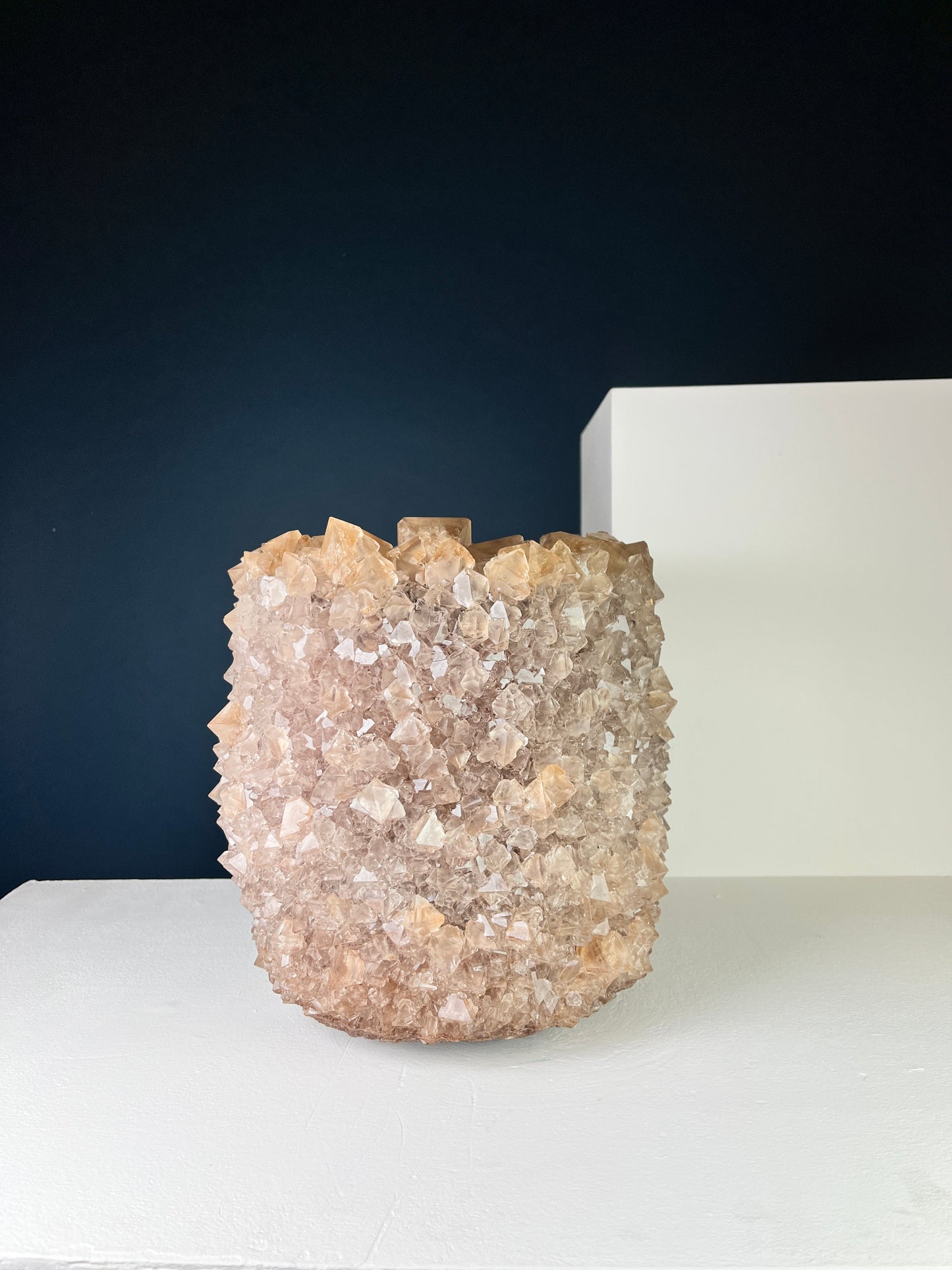 Crystal Vase Large - Tan