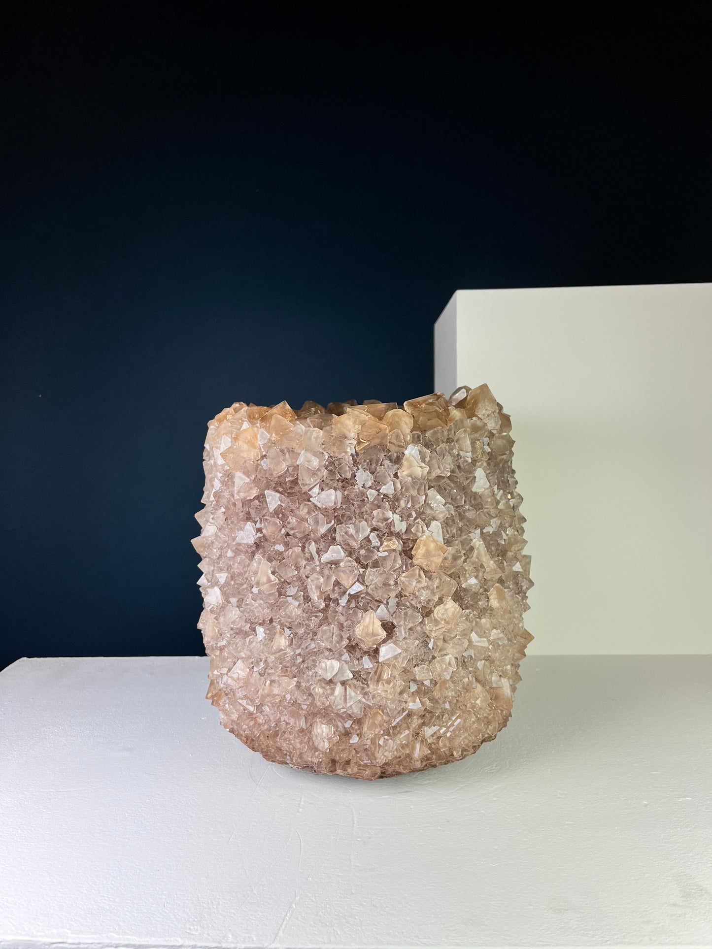 Crystal Vase Large - Tan