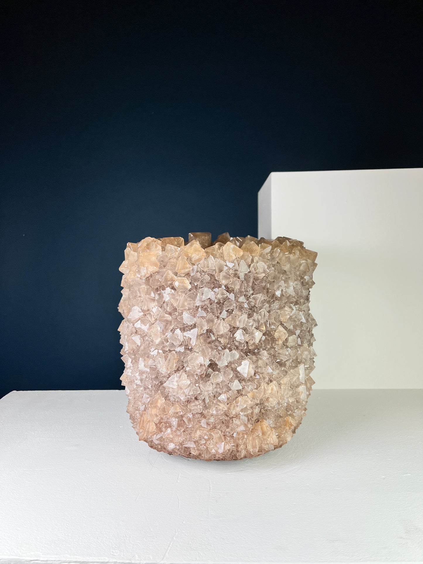 Crystal Vase Large - Tan