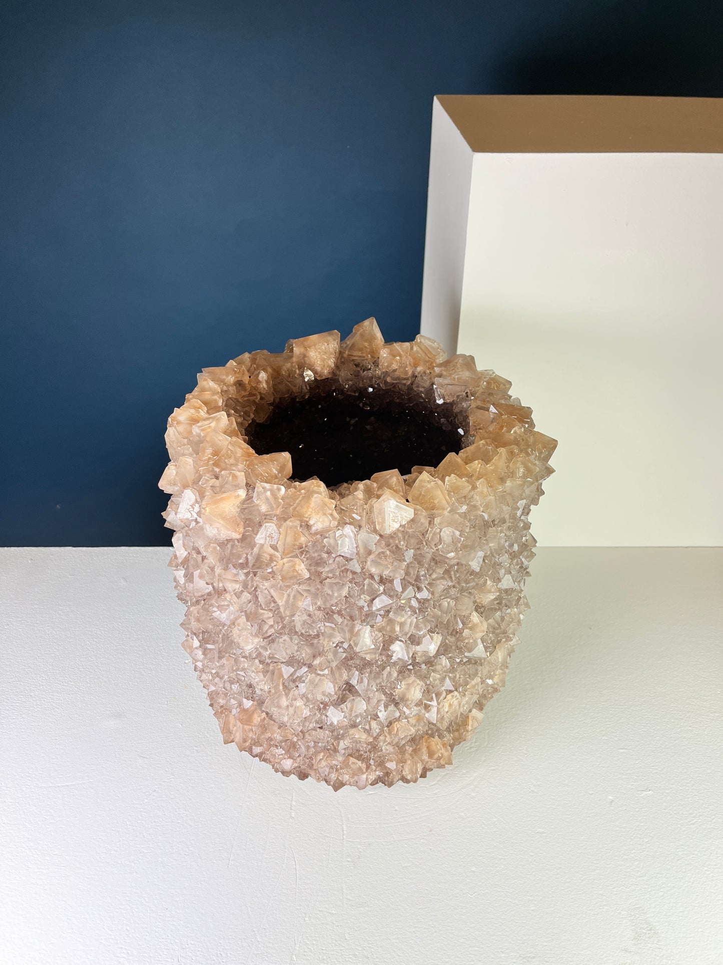 Crystal Vase Large - Tan