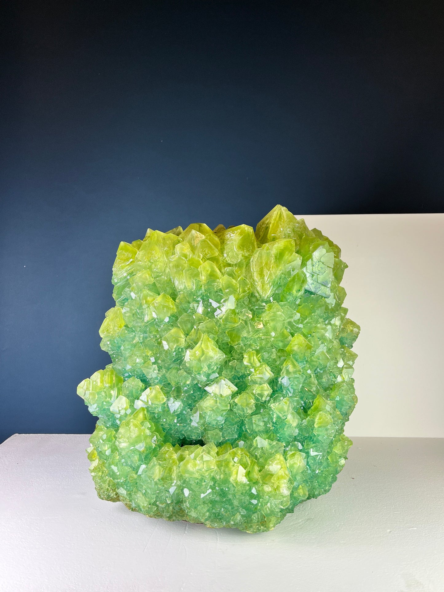 Crystal Vase Large - Grass green