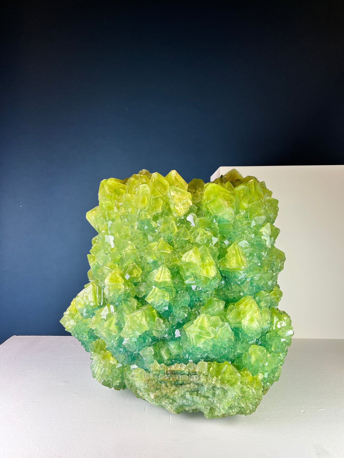 Crystal Vase Large - Grass green