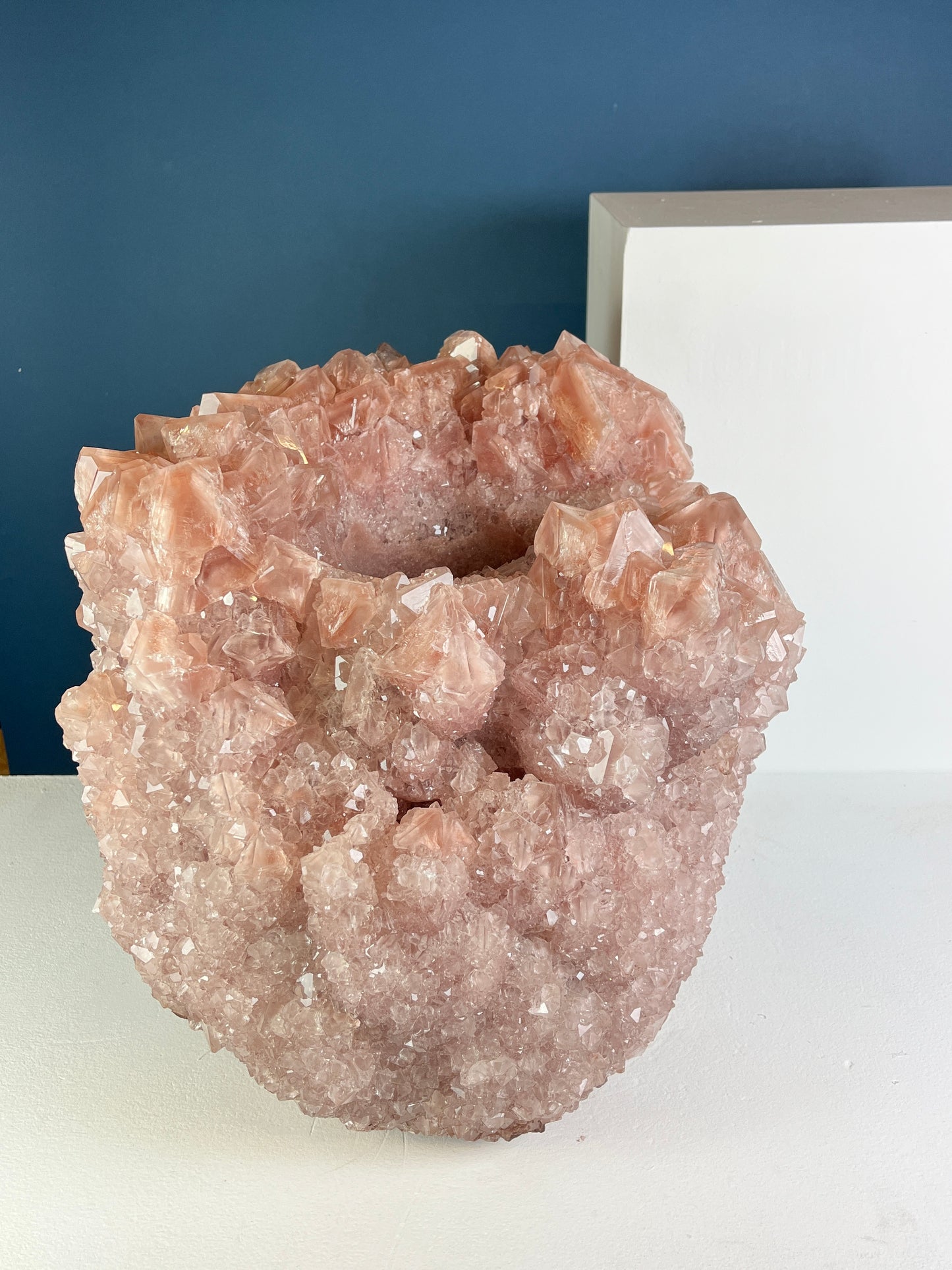 Crystal Vase Large - Soft caramel