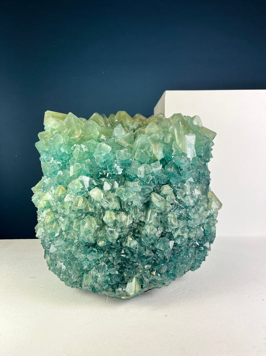 Crystal Vase Large - Teal