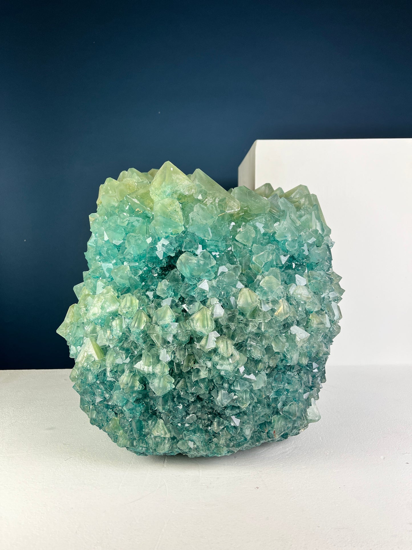 Crystal Vase Large - Teal
