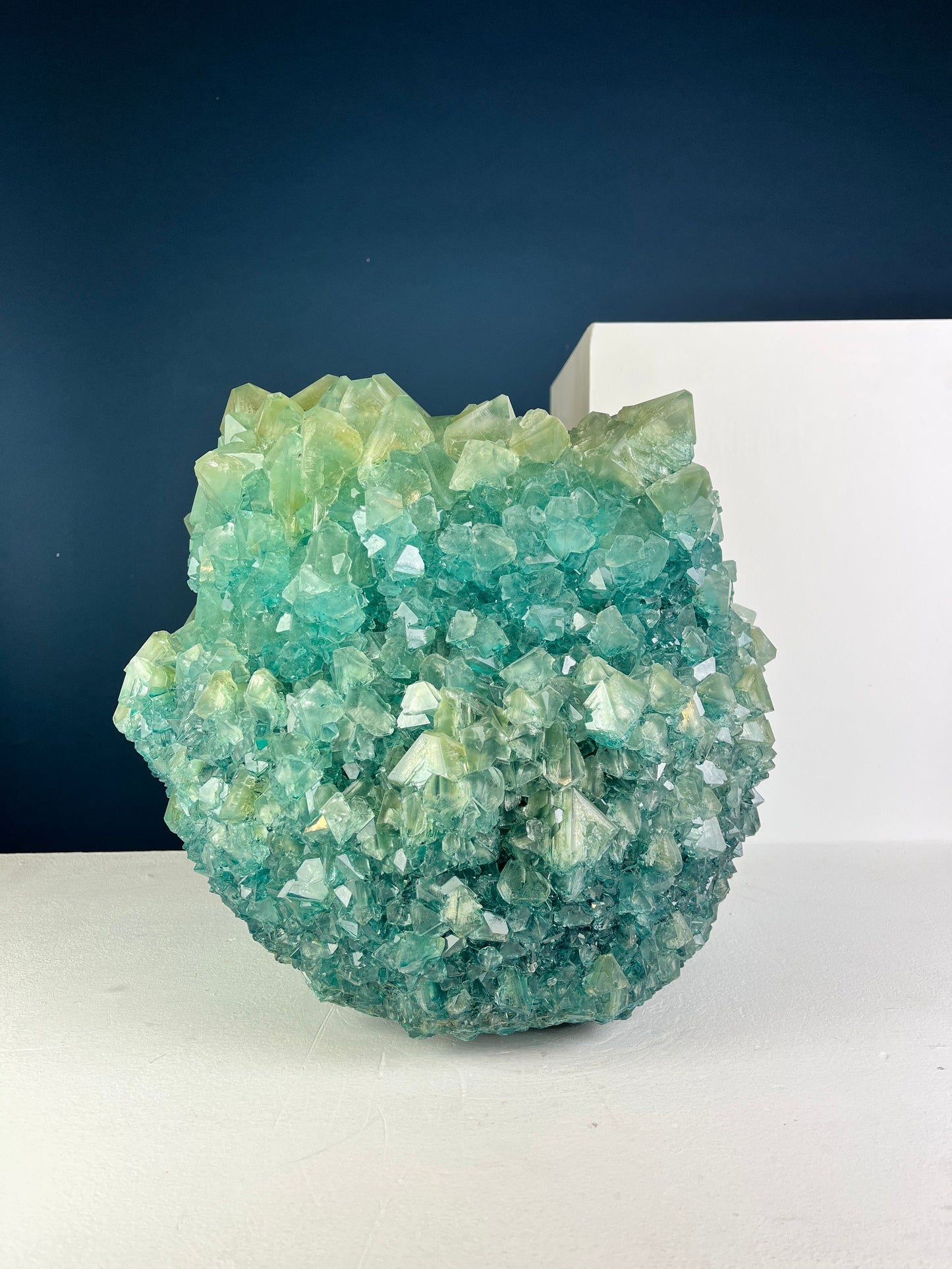 Crystal Vase Large - Teal