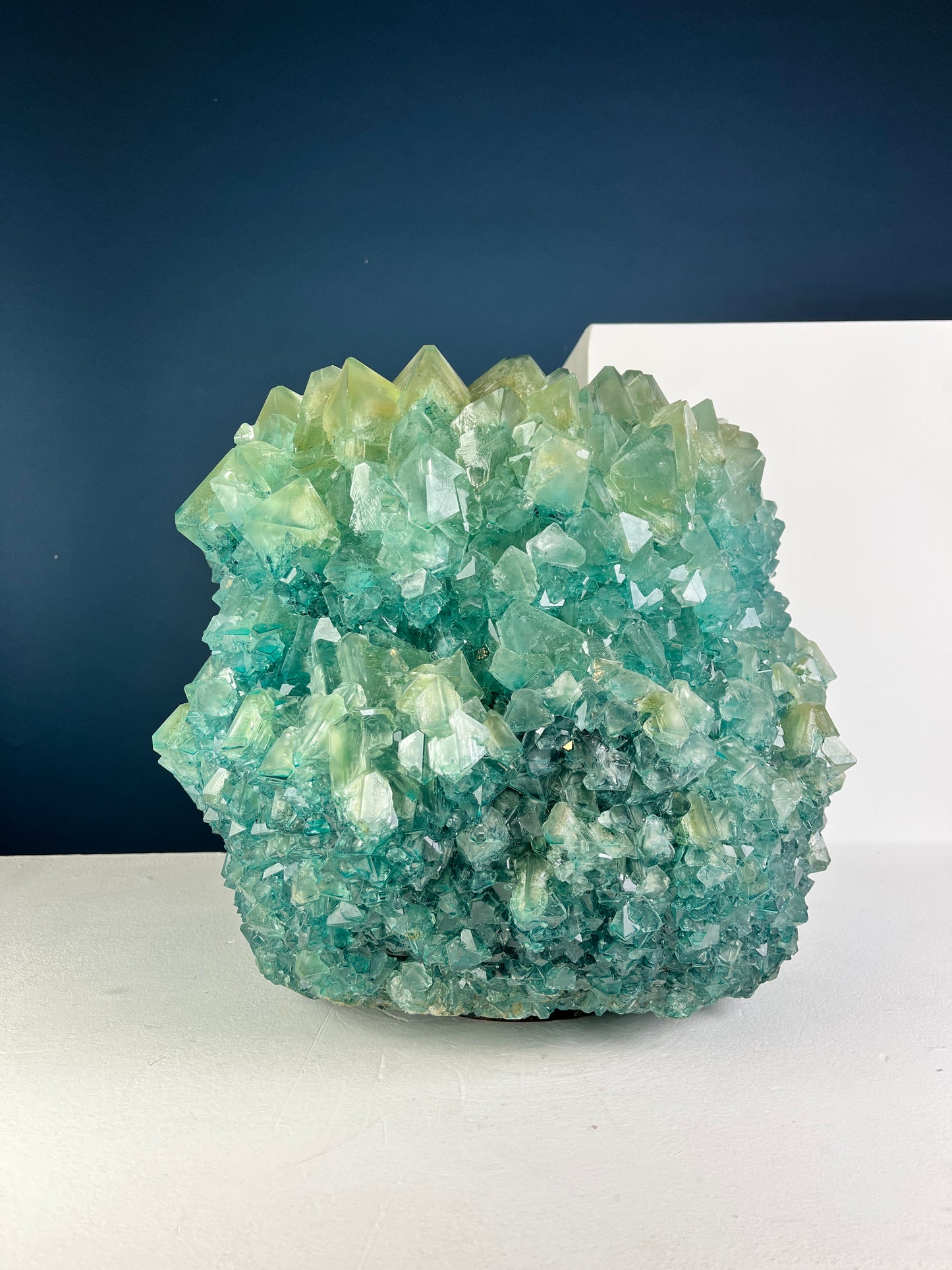 Crystal Vase Large - Teal
