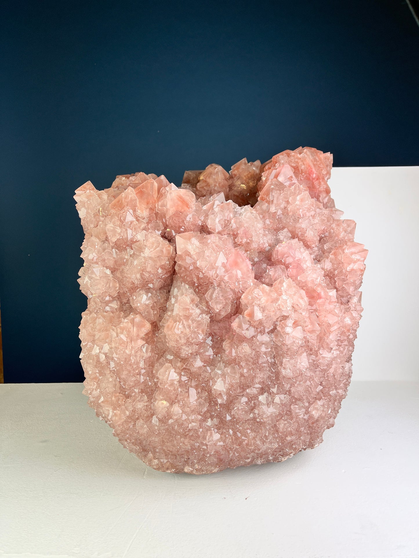 Crystal Vase Large - Dusty pink