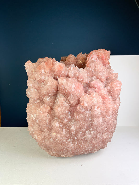 Crystal Vase Large - Dusty pink