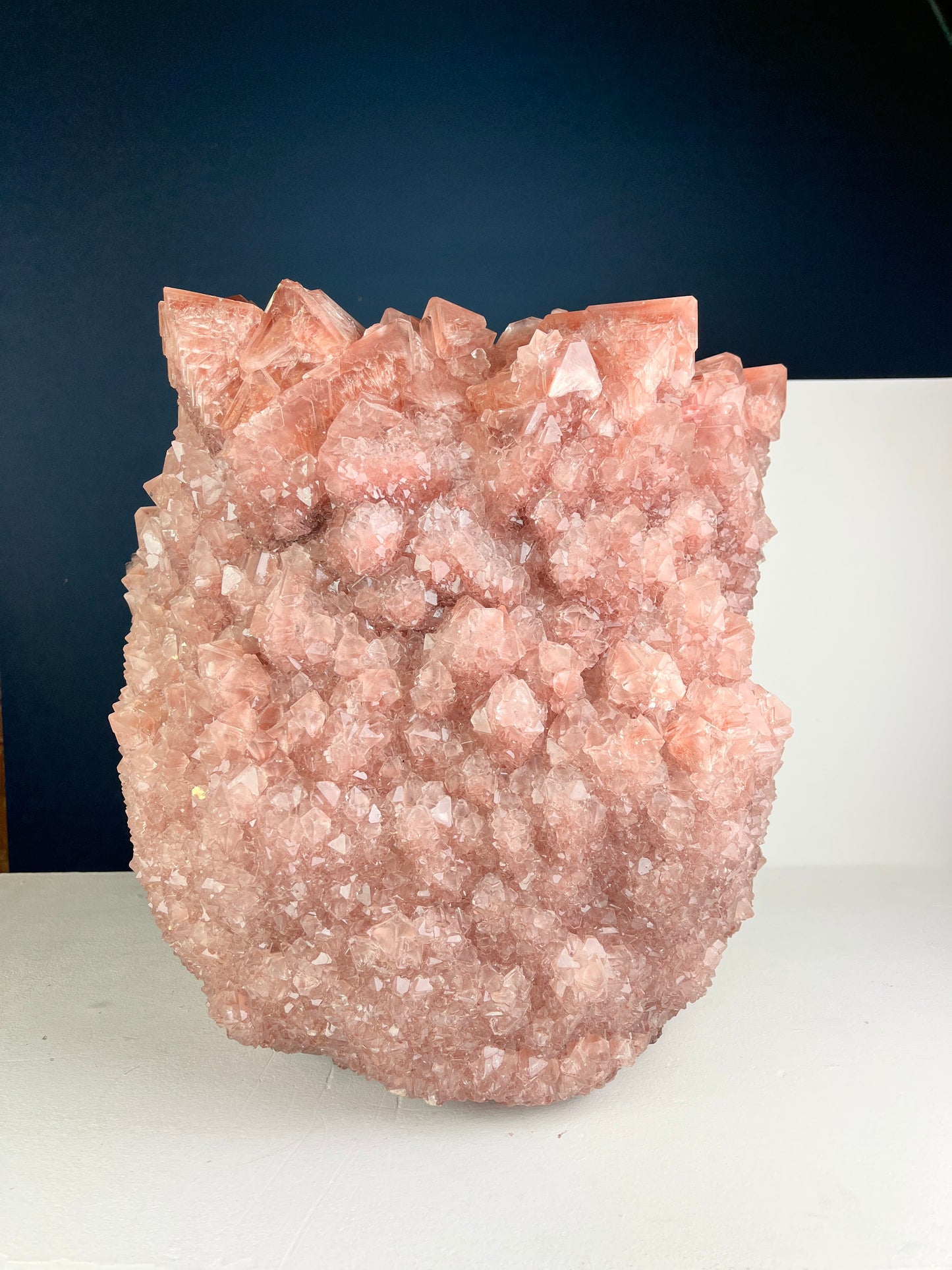 Crystal Vase Large - Dusty pink