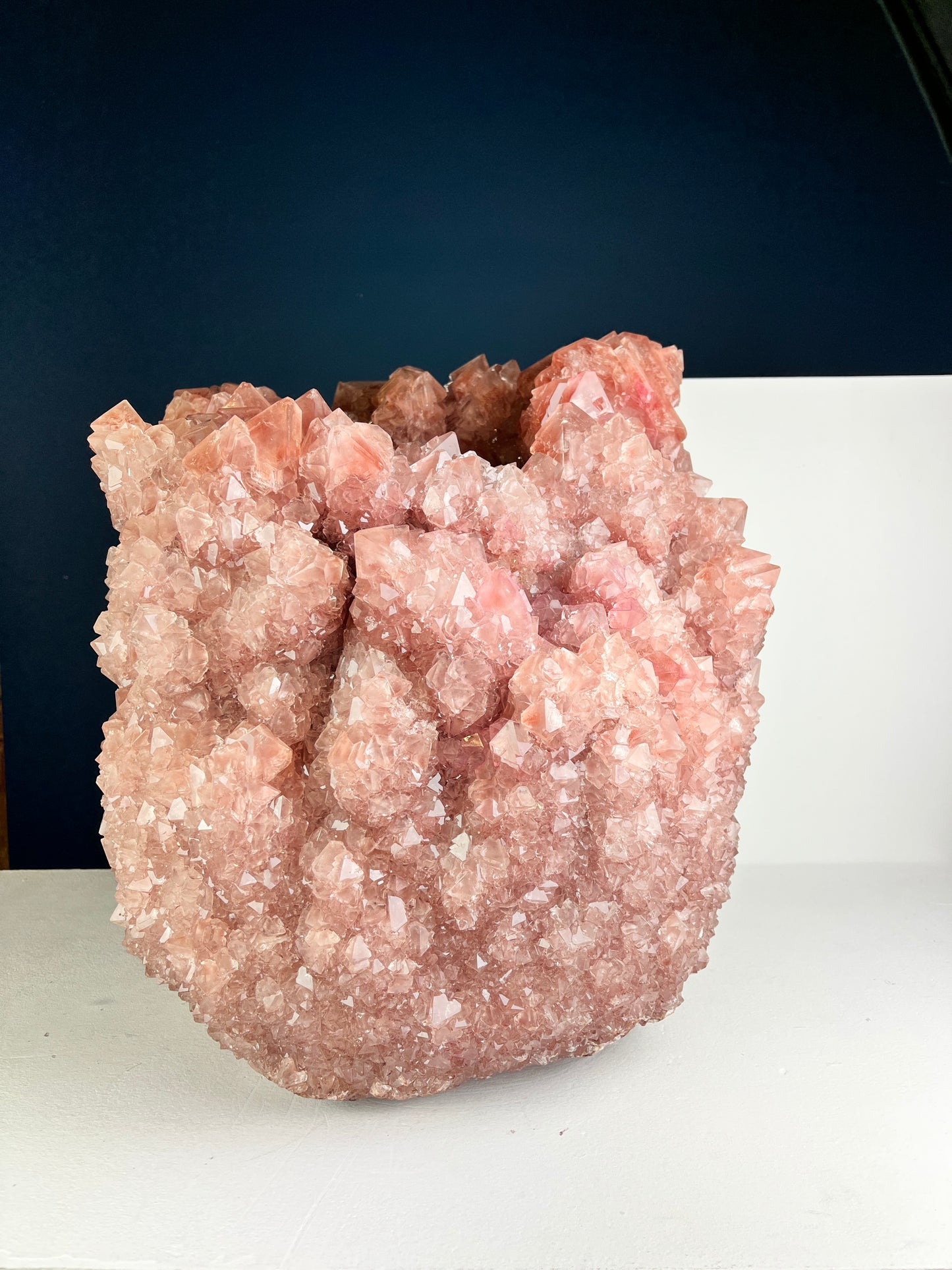 Crystal Vase Large - Dusty pink
