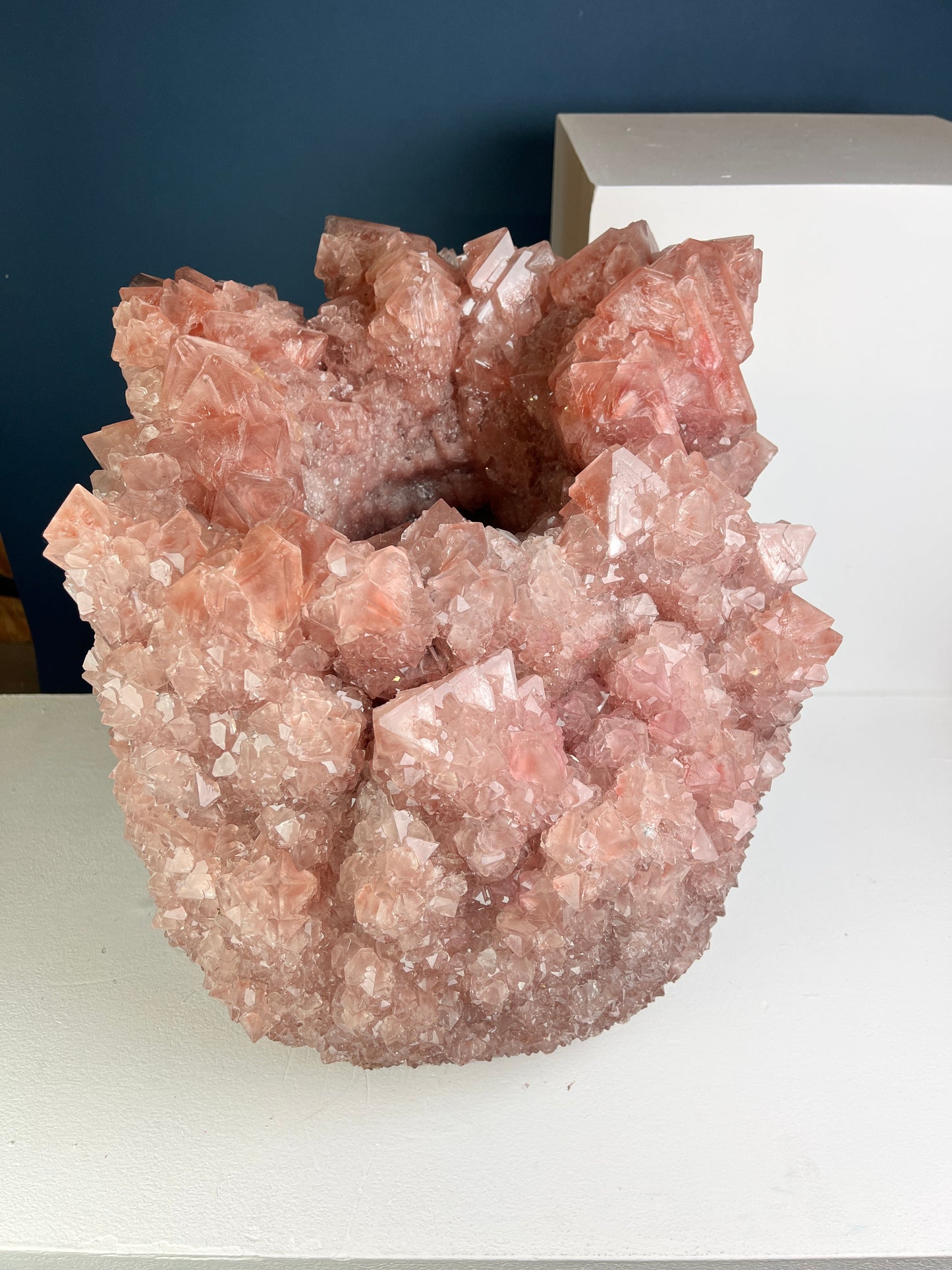 Crystal Vase Large - Dusty pink