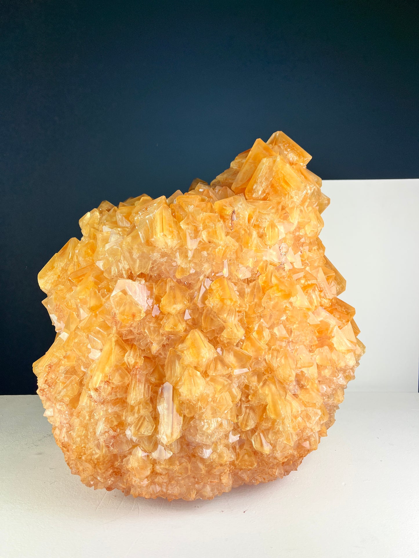 Crystal Vase Large - Orange