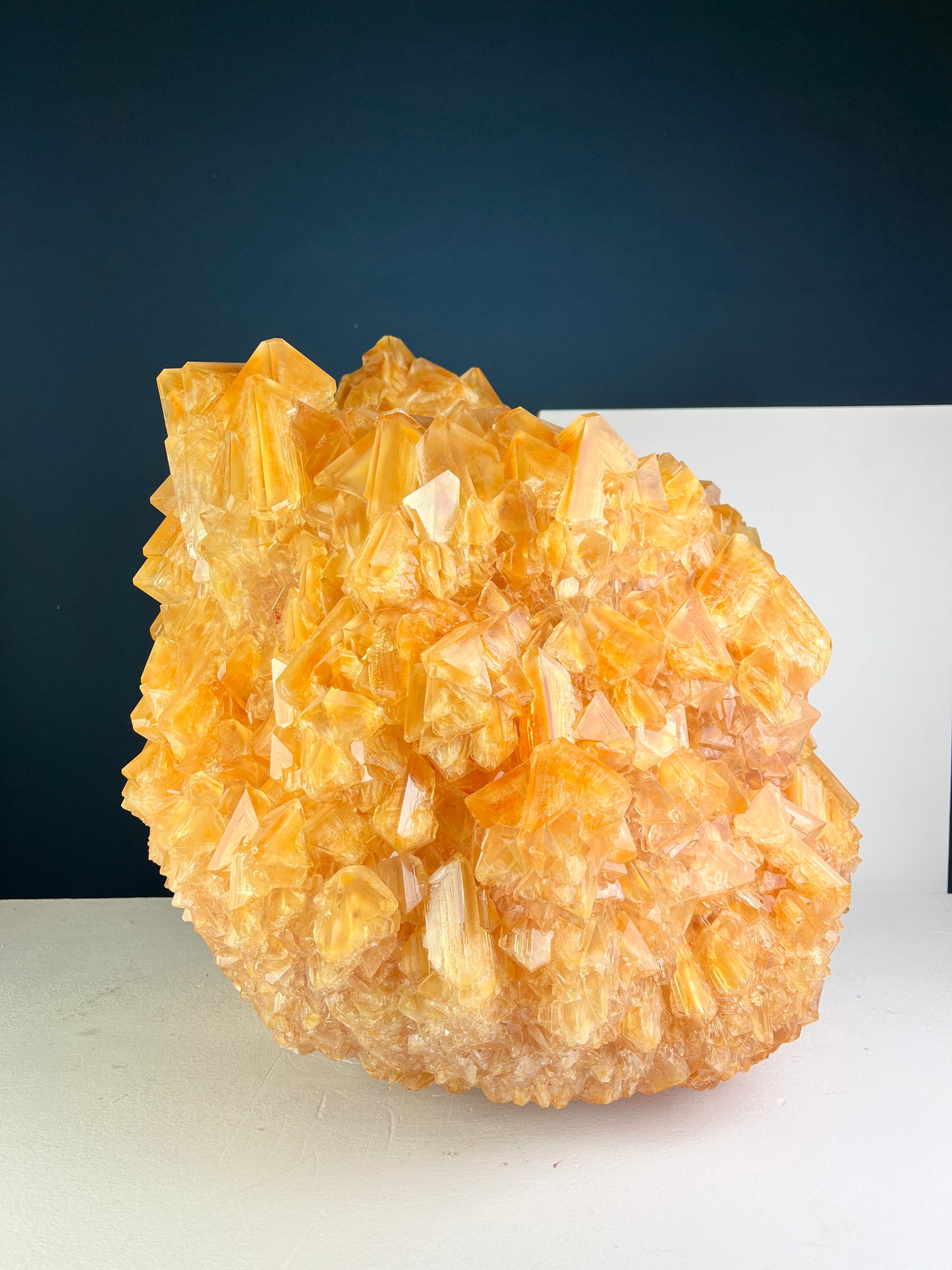 Crystal Vase Large - Orange