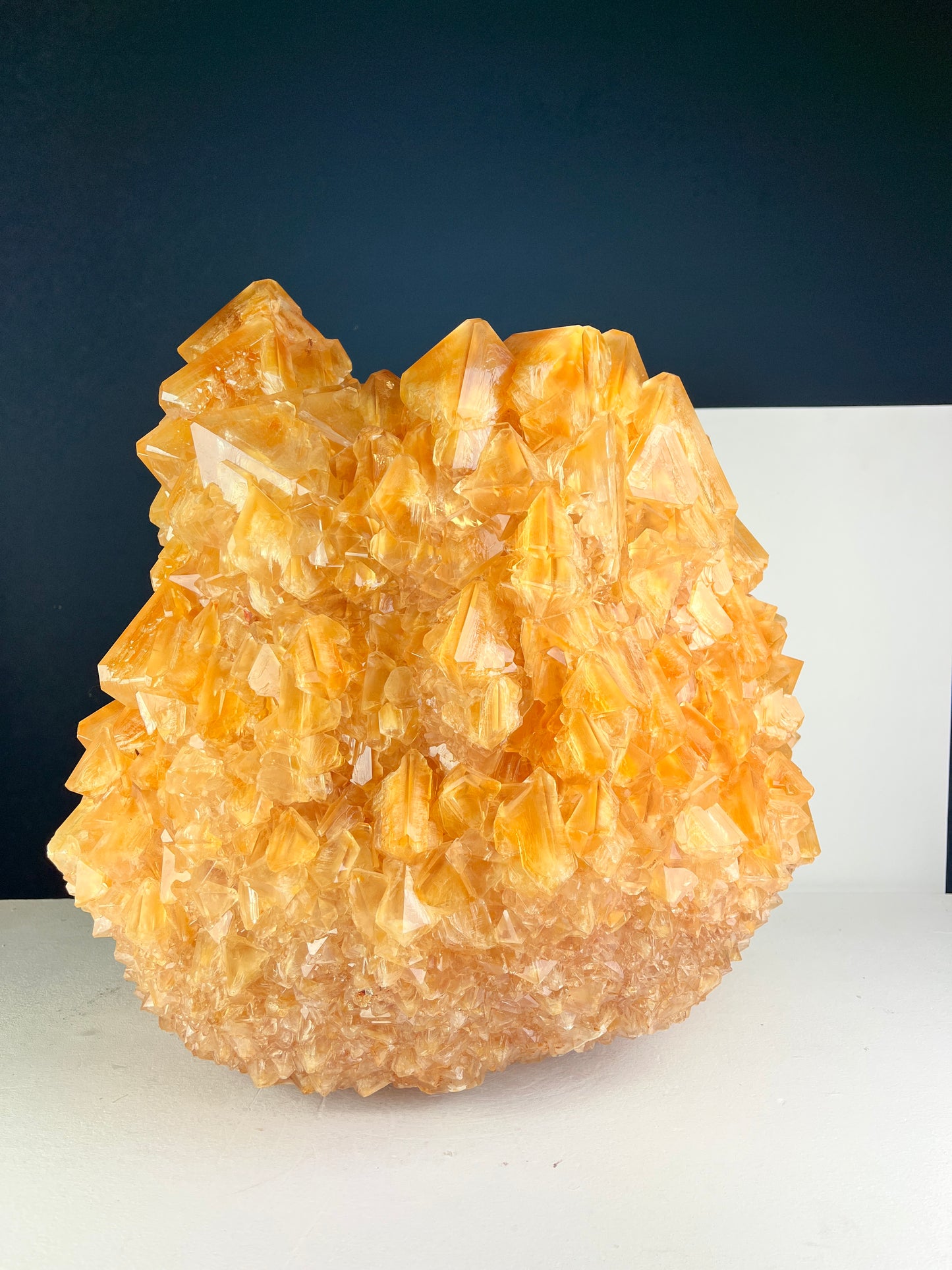 Crystal Vase Large - Orange