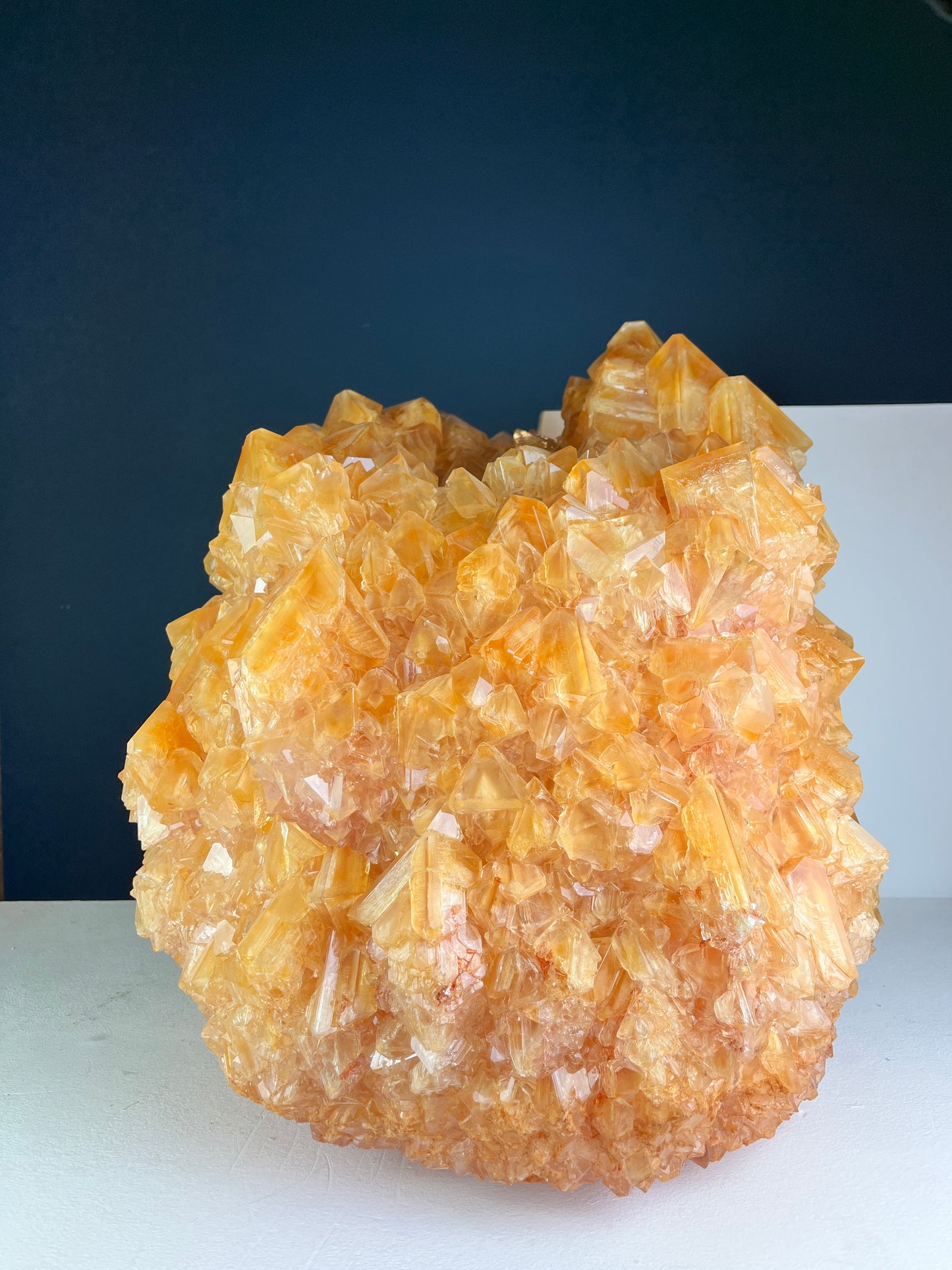 Crystal Vase Large - Orange