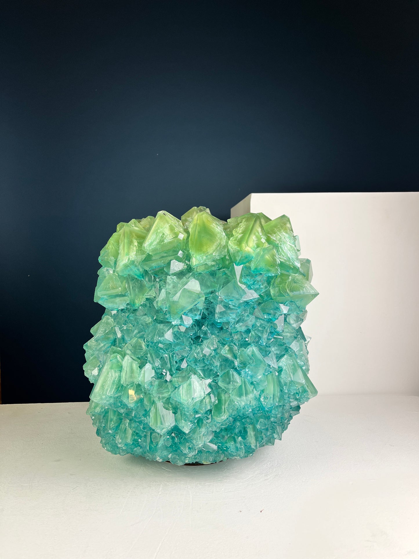 Crystal Vase Large - Seaweed