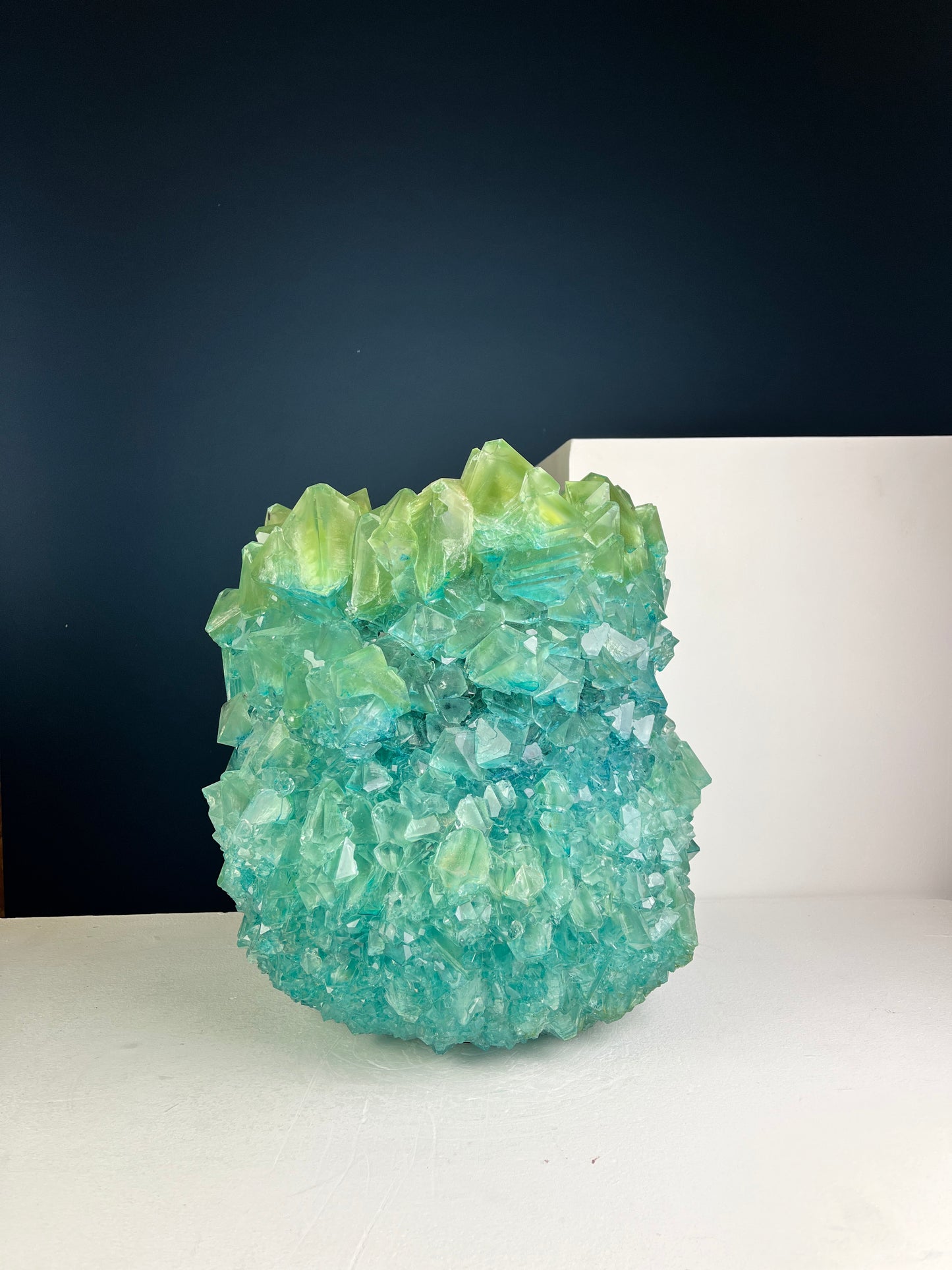 Crystal Vase Large - Seaweed