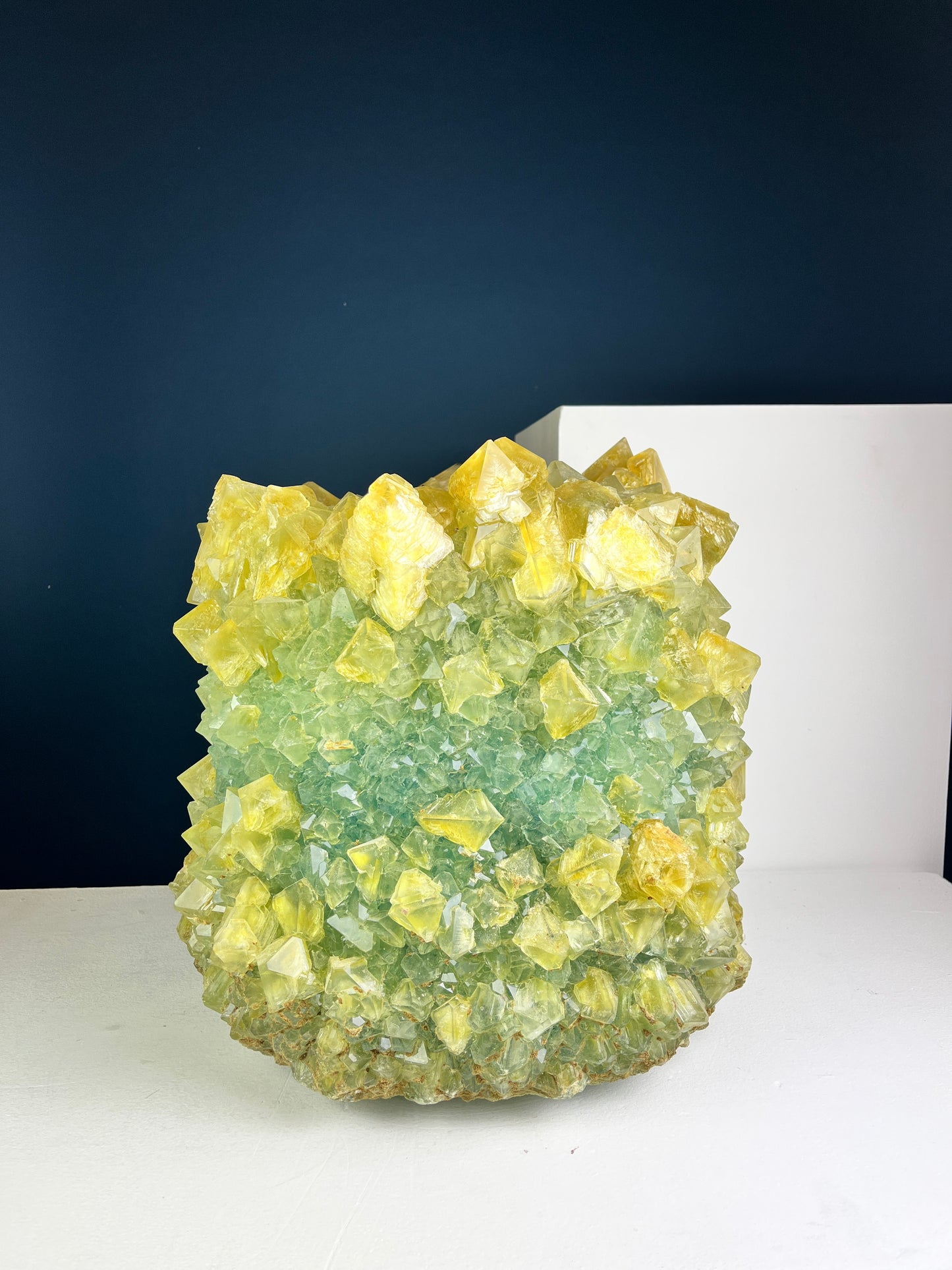 Crystal Vase Large - Acid green