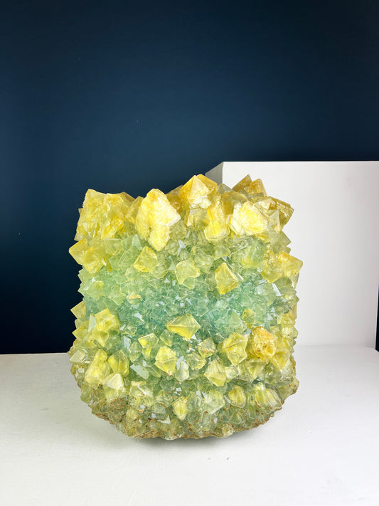 Crystal Vase Large - Acid green