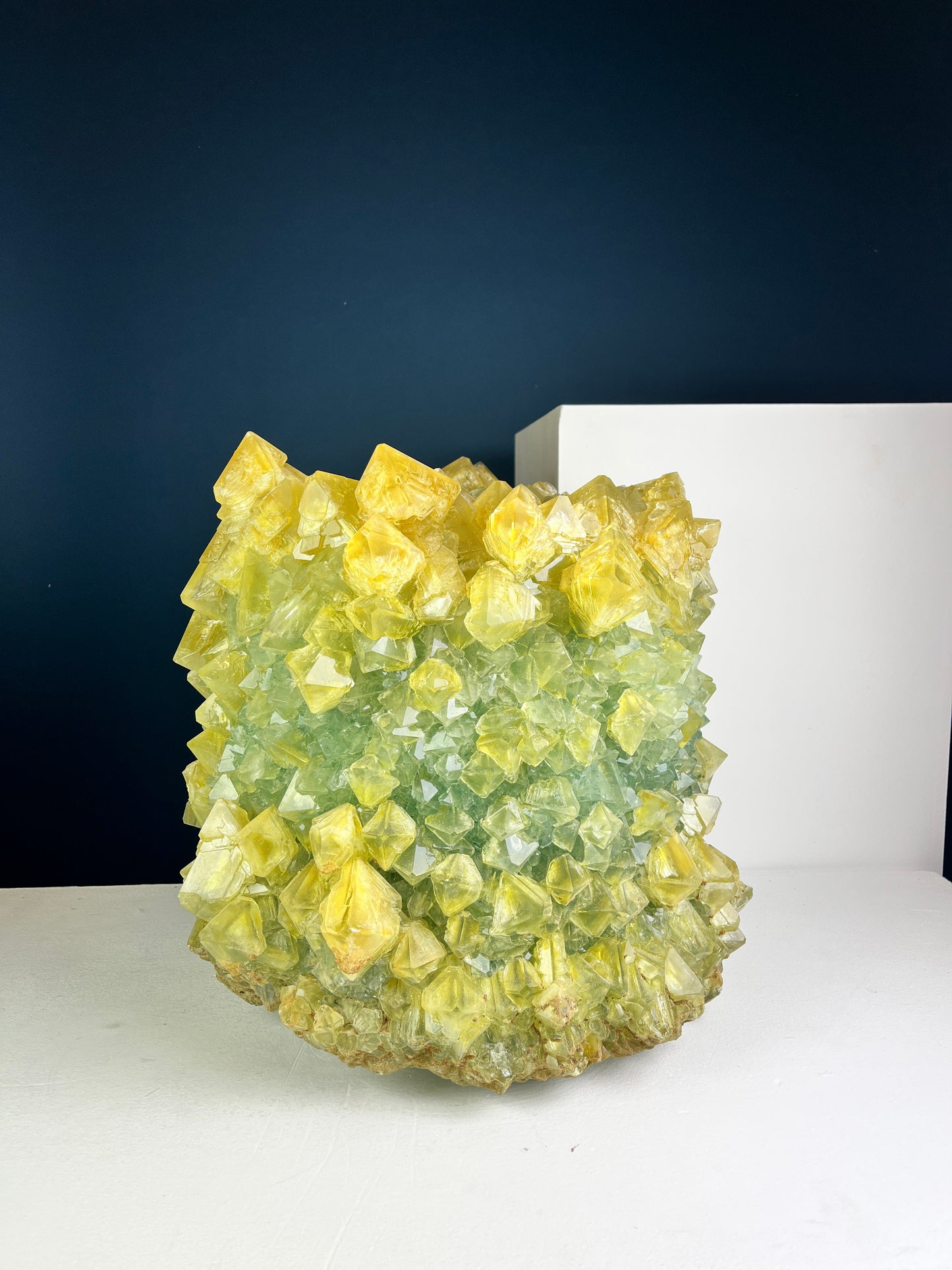 Crystal Vase Large - Acid green