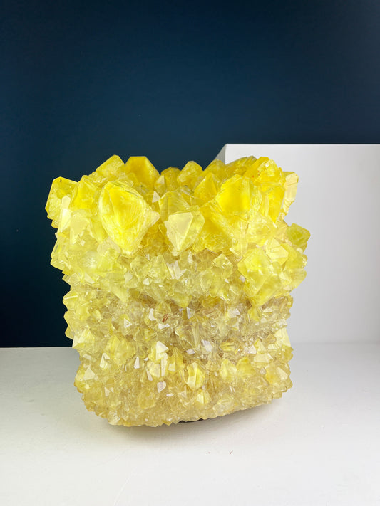 Crystal Vase Large - Canary