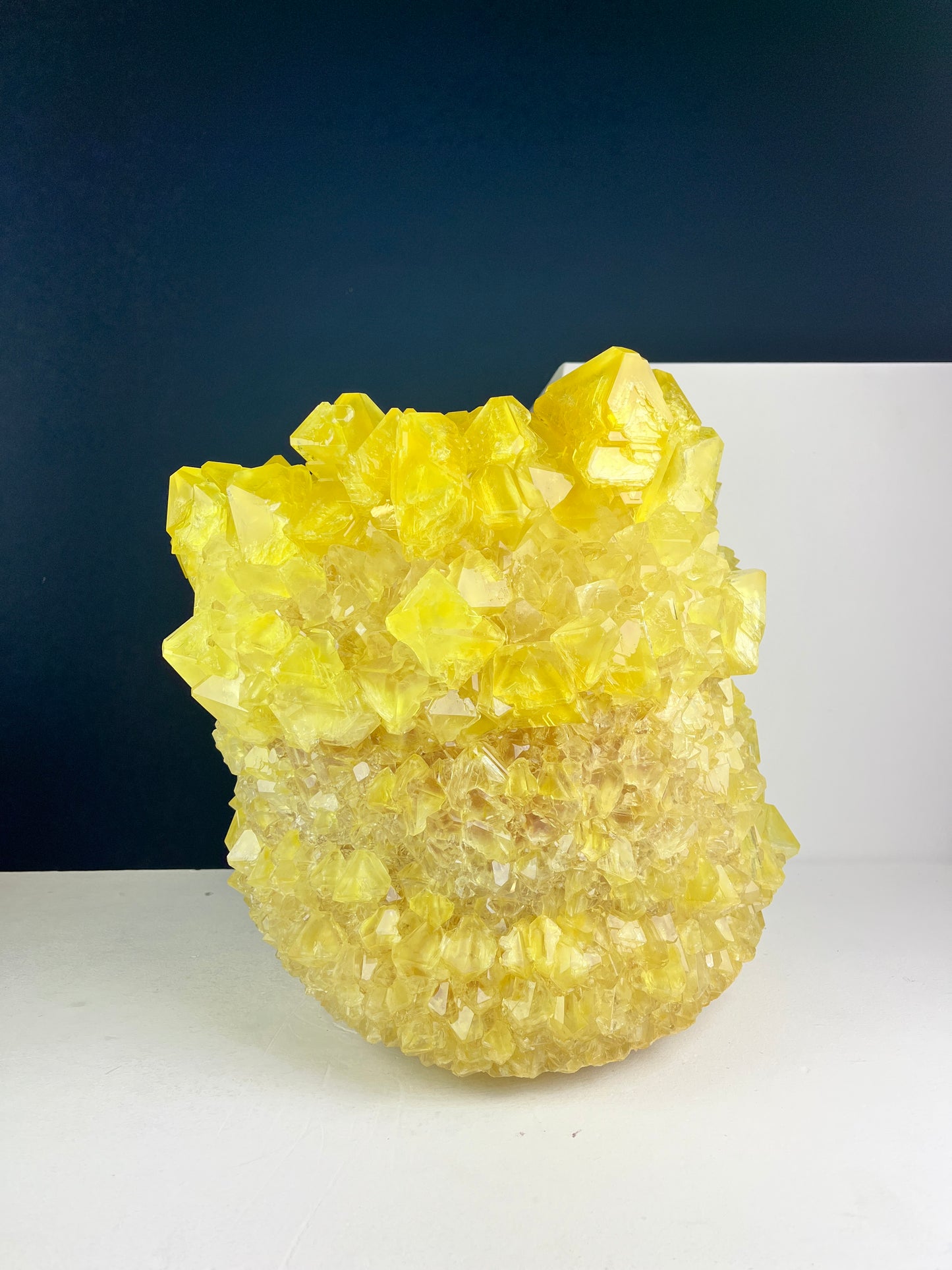 Crystal Vase Large - Canary