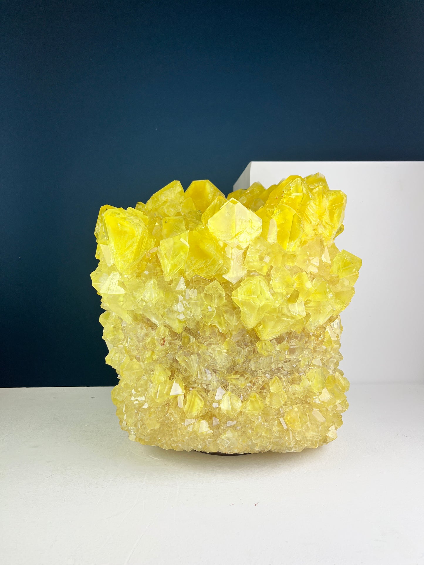Crystal Vase Large - Canary