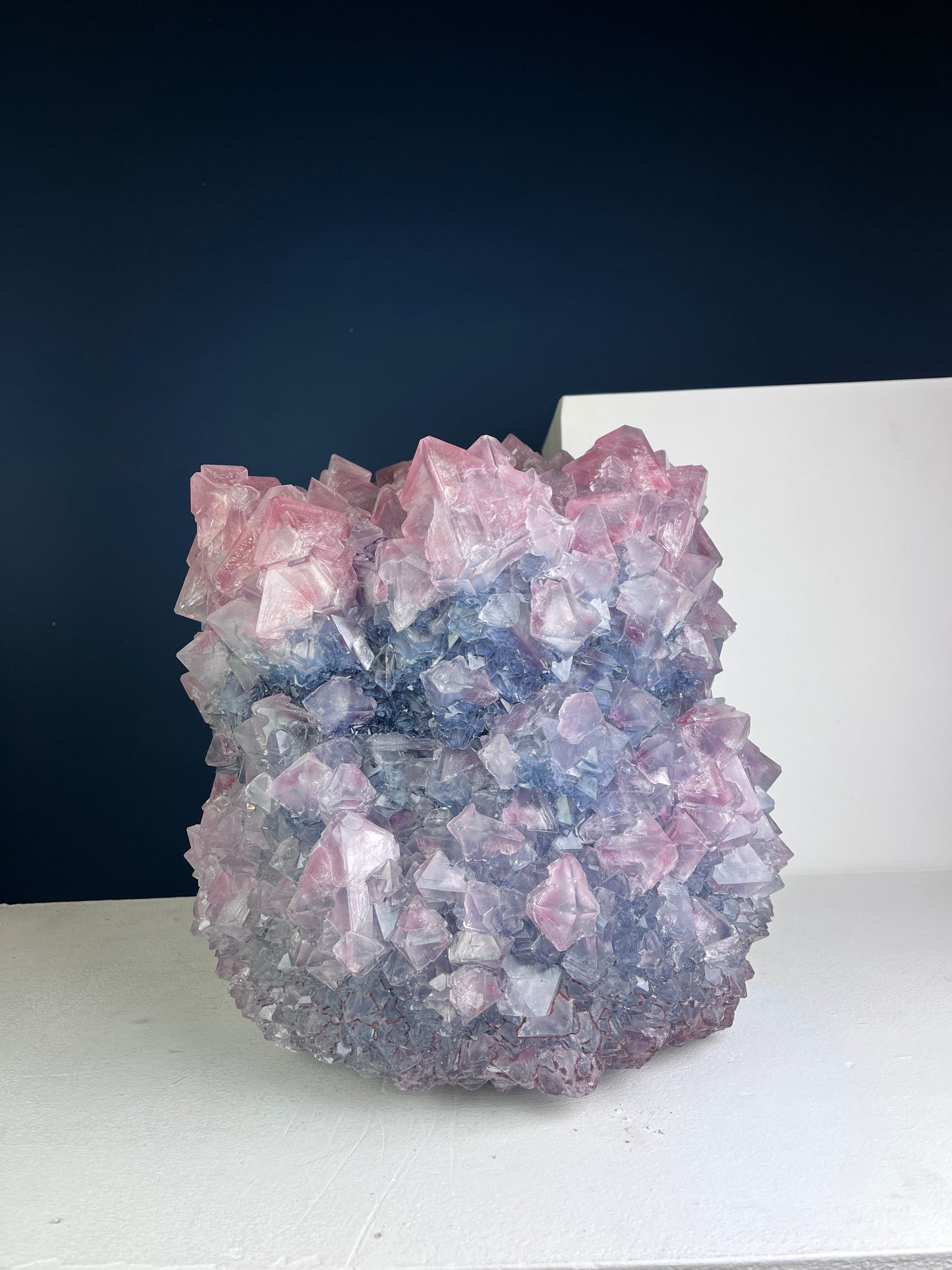 Crystal Vase Large - Mauve