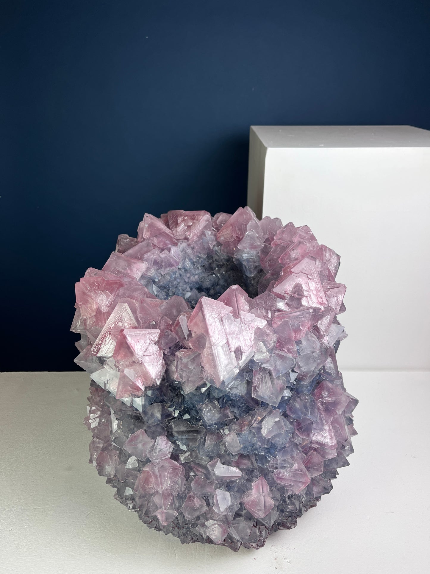 Crystal Vase Large - Mauve