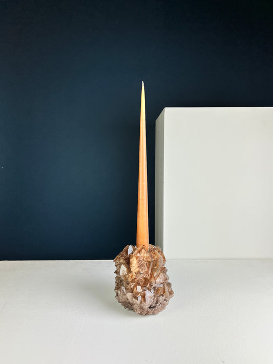 Candlestick Holder - Brown moss