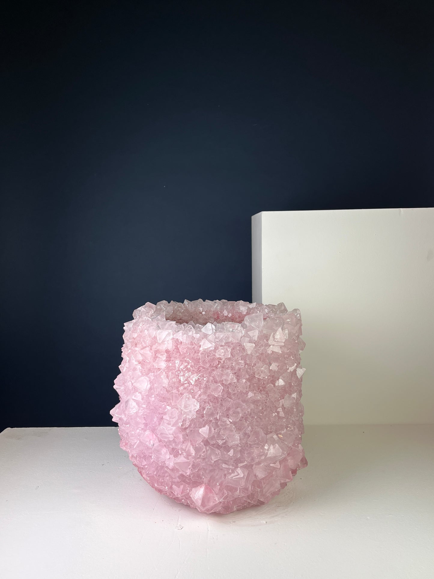 Crystal Vase Large -  Soft pink