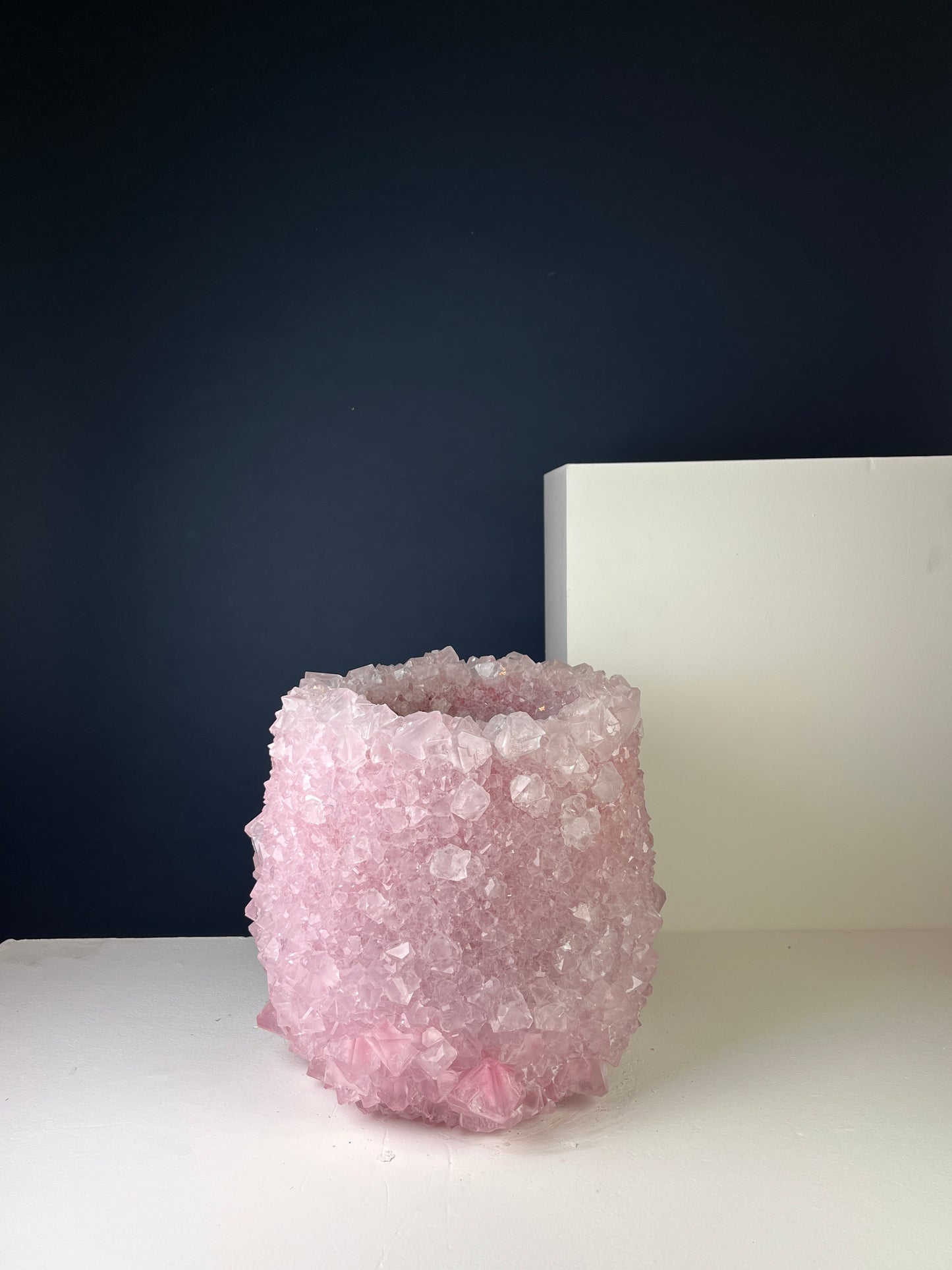 Crystal Vase Large -  Soft pink