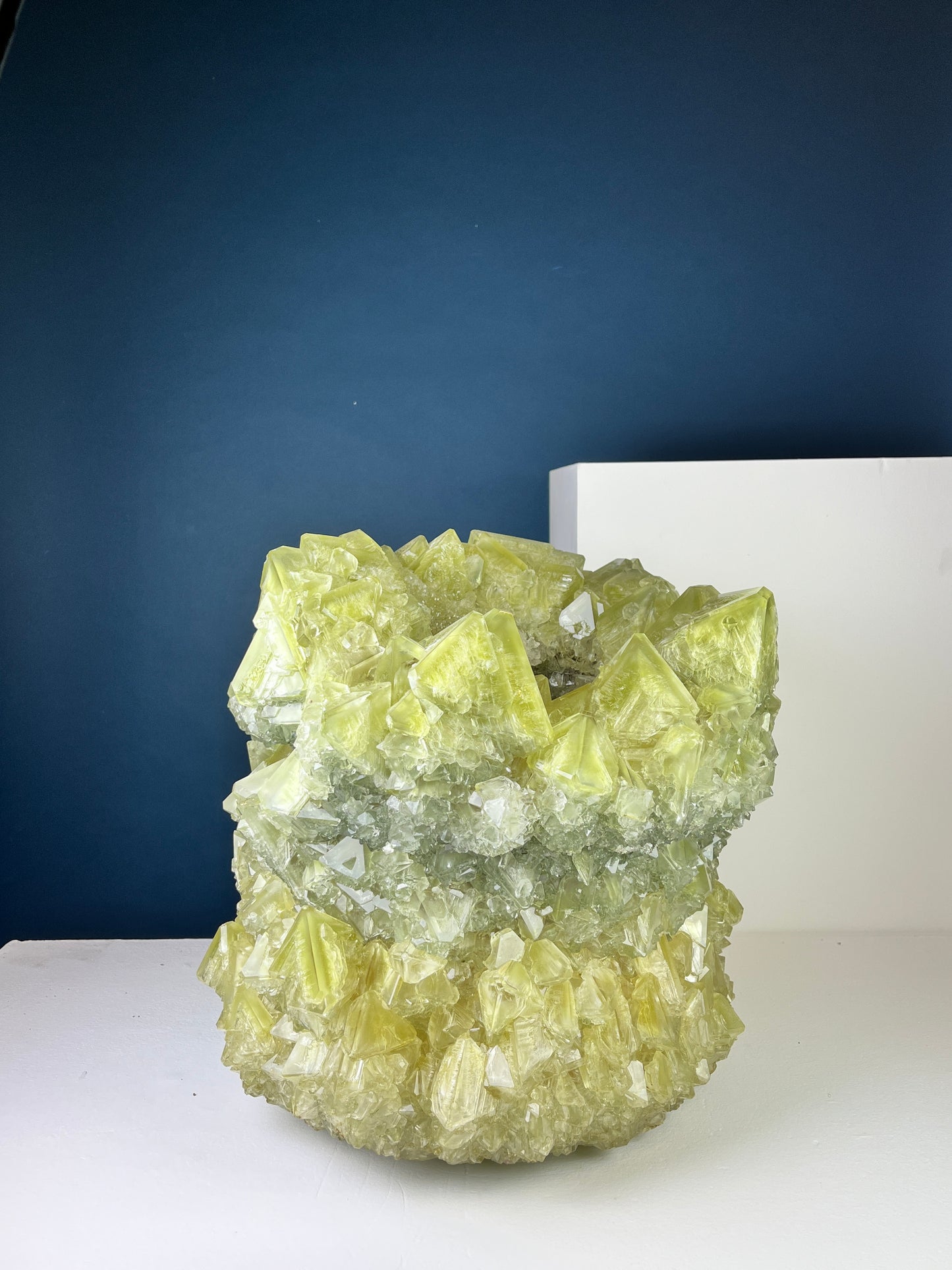 Crystal Vase Large -  Pistachio