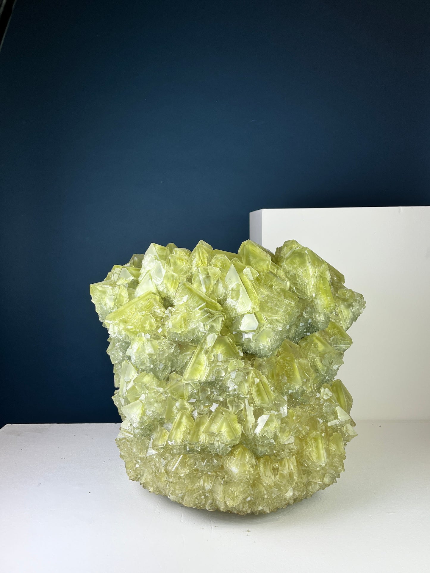 Crystal Vase Large -  Pistachio